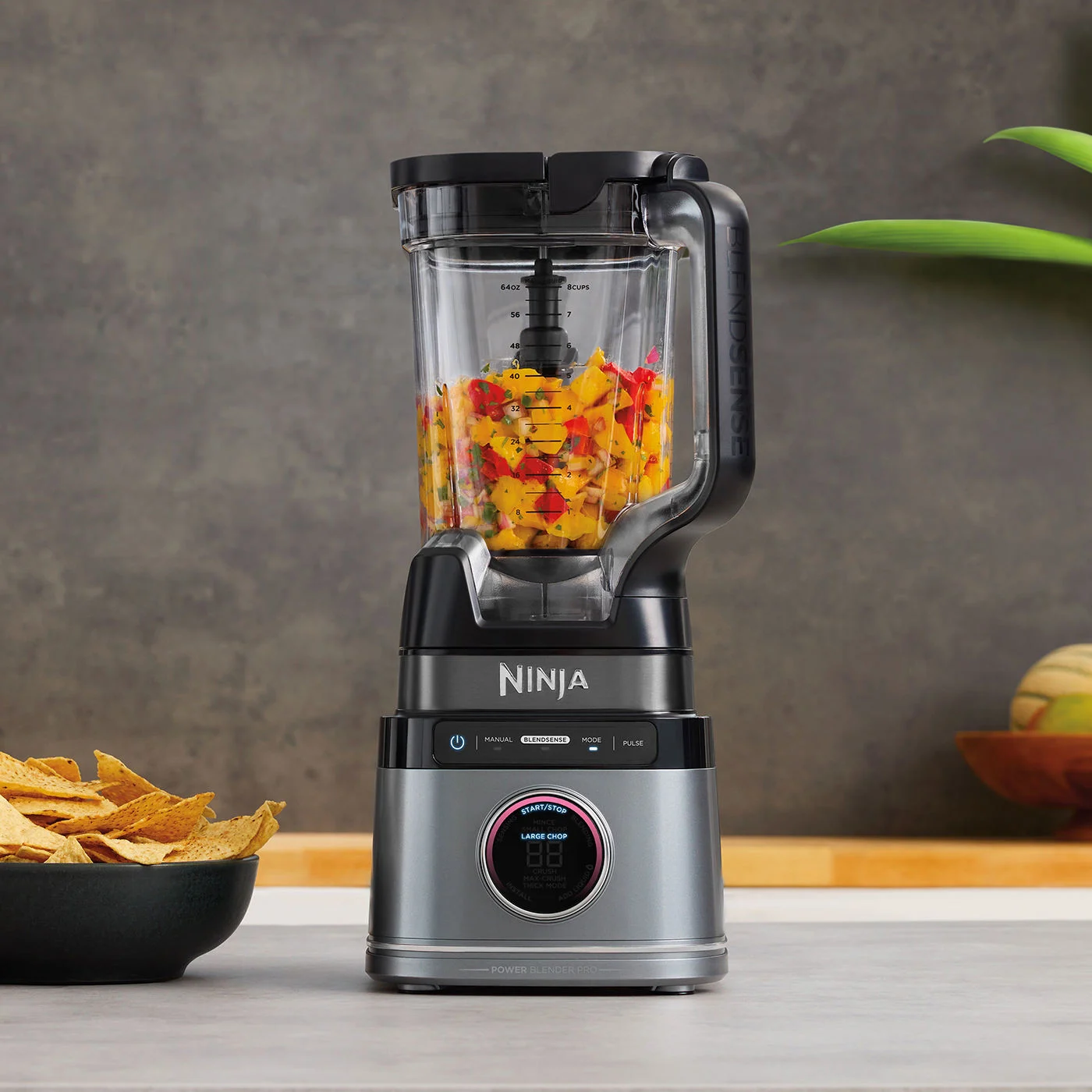 Ninja-TB201-InUse-Kitchen-Island-SalsaChop-LineUp